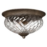 Pineapple Flush Mount - Pearl Bronze / Clear Optic