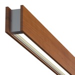 Glide Wood Up/Down Center Feed Linear Suspension - Wood Cherry / No Louver
