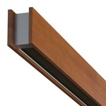 Glide Wood Up/Down Center Feed Linear Suspension - Wood Cherry / Black Louver