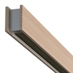 Glide Wood Up/Down Center Feed Linear Suspension - Wood Maple / Black Louver