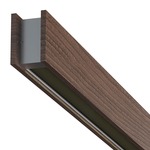 Glide Wood Up/Down Center Feed Linear Suspension - Wood Walnut / Black Louver