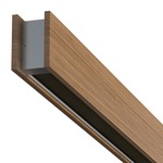 Glide Wood Up/Down Center Feed Linear Suspension - Wood White Oak / Black Louver