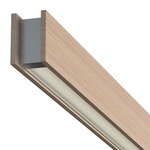 Glide Wood Up/Down Center Feed Linear Suspension - Wood Maple / White Louver
