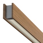 Glide Wood Up/Down Center Feed Linear Suspension - Wood White Oak / White Louver
