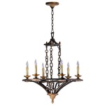 San Giorgio Chandelier - Oiled Bronze