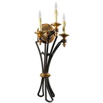 San Giorgio 3 Light Wall Light - Oiled Bronze