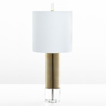 Sonora Table Lamp - Gold / White Linen