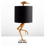 Ibis Table Lamp - Ancient Gold / Black