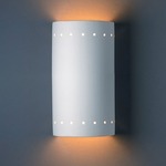 Perforated Cylinder Wall Sconce - Bisque