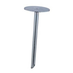 Rusty Bollard Base with Spike - Stainless Steel