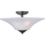 Aurora Ceiling Semi Flush Mount - Oil Rubbed Bronze / Frosted