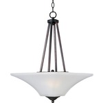 Aurora 2 Light Invert Bowl Pendant - Oil Rubbed Bronze / Frosted