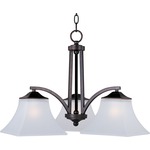 Aurora Downlight Chandelier - Oil Rubbed Bronze / Frosted