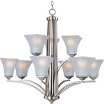 Aurora Chandelier - Satin Nickel / Frosted