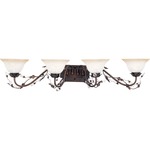 Elegante Bathroom Vanity Light - Oil Rubbed Bronze / Frosted Ivory