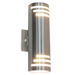 Nuevo Cutout Outdoor Wall Sconce - Stainless Steel