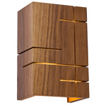 Claudo Wall Sconce - Brushed Aluminum / Oiled Walnut