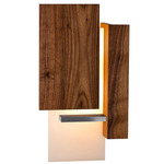 Vesper Wall Sconce - Brushed Aluminum / Oiled Walnut