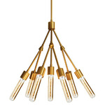 Stilt Chandelier - Brushed Brass