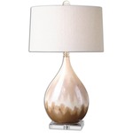 Flavian Table Lamp - Metallic Rust Beige / Beige