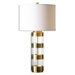 Angora Table Lamp - Brushed Brass / Beige