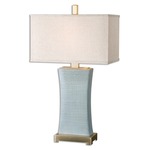 Cantarana Table Lamp - Blue Gray / Rust Beige