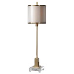 Villena Buffet Lamp - Brushed Brass / Champagne