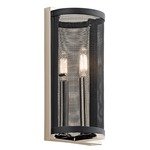 Titus Wall Light - Polished Nickel / Black