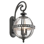 Halleron Outdoor Wall Light - Londonderry / Clear Seeded