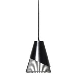 Conic Section Ellipse Pendant - Black