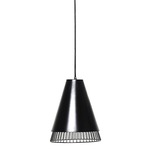 Conic Section Circle Pendant - Black