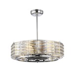 Taurus d'Lier Ceiling Fan - Polished Chrome / Crystal