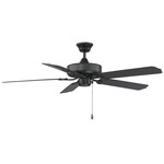 M2020 Dual Mount Outdoor Ceiling Fan - Matte Black / Matte Black