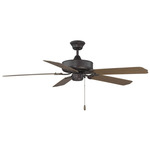 M2020 Dual Mount Outdoor Ceiling Fan - Oil Rubbed Bronze / Walnut