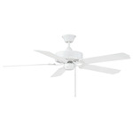 M2020 Dual Mount Outdoor Ceiling Fan - White / White