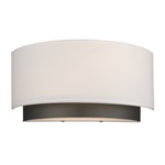 Jade Wall Light - White Linen/Factory Bronze