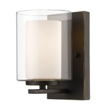 Willow Wall Sconce - Old Bronze / Matte Opal