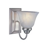 Lexington Wall Light - Brushed Nickel / White Swirl