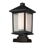 Mesa Square Outdoor Pier Mount Light - Oil Rubbed Bronze