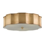 Wexford Ceiling Light - Antique Brass / White