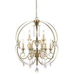 Ella Chandelier - White Gold