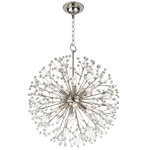 Dunkirk Chandelier - Polished Nickel / Crystal