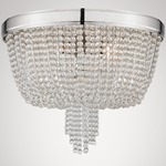 Royalton Ceiling Light Fixture - Polished Nickel / Clear