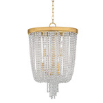 Royalton Pendant - Aged Brass / Clear