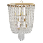 Royalton Pendant - Aged Brass / Clear