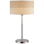 Relaxar Table Lamp - Polished Steel / Natural