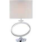 Renia Table Lamp - Chrome / Off White
