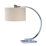 Axis Table Lamp - Chrome / Off White