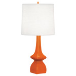 Jasmine Table Lamp - Pumpkin / Oyster Linen