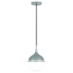 Rio Mini Pendant - Polished Nickel / White